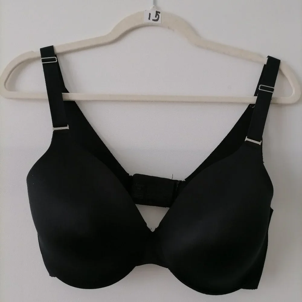 Soma Womens Black Adjustable Strap Padded Underwired T-Shirt Bra Size 36D